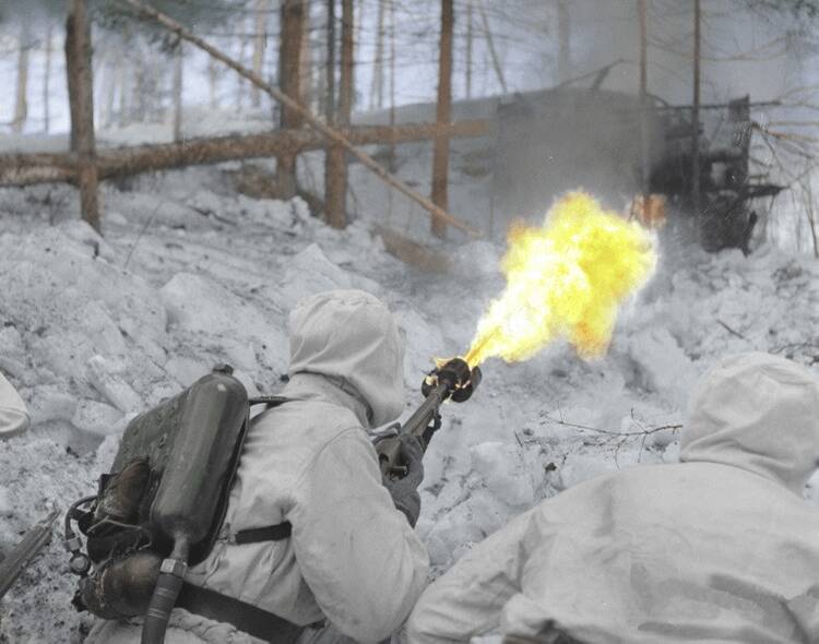 Flamethrower Snow Removal